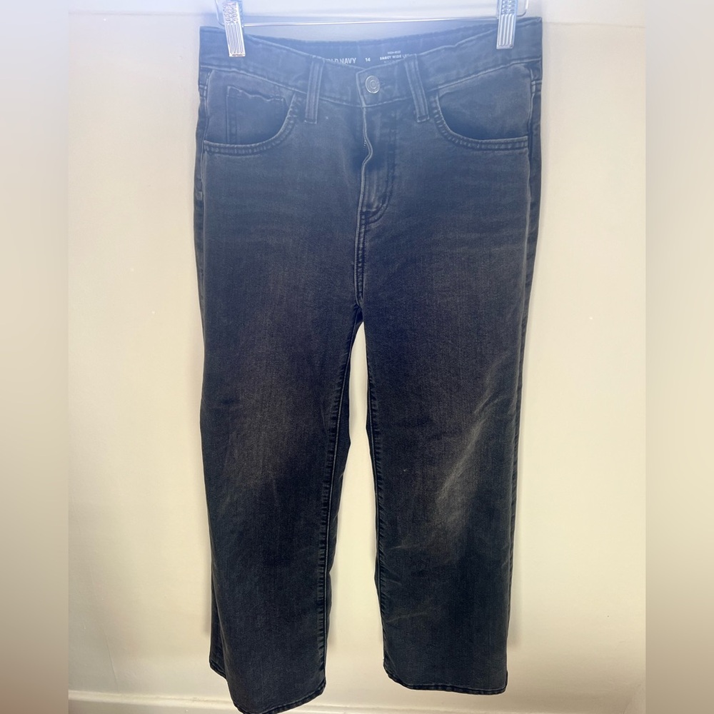 Old Navy high-rise baggy wide leg jeans Size 14 #denim